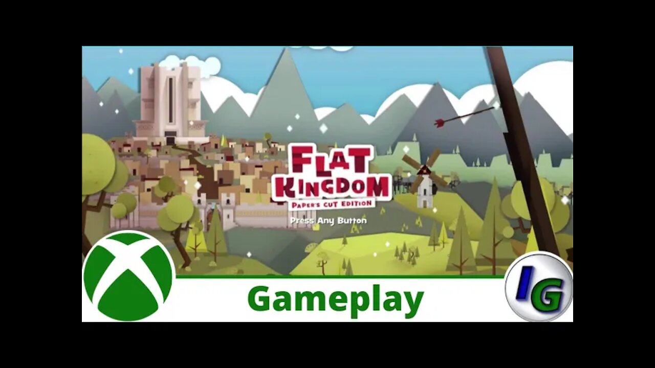 Flat Kingdom Paper's Cut Edition Gameplay on Xbox