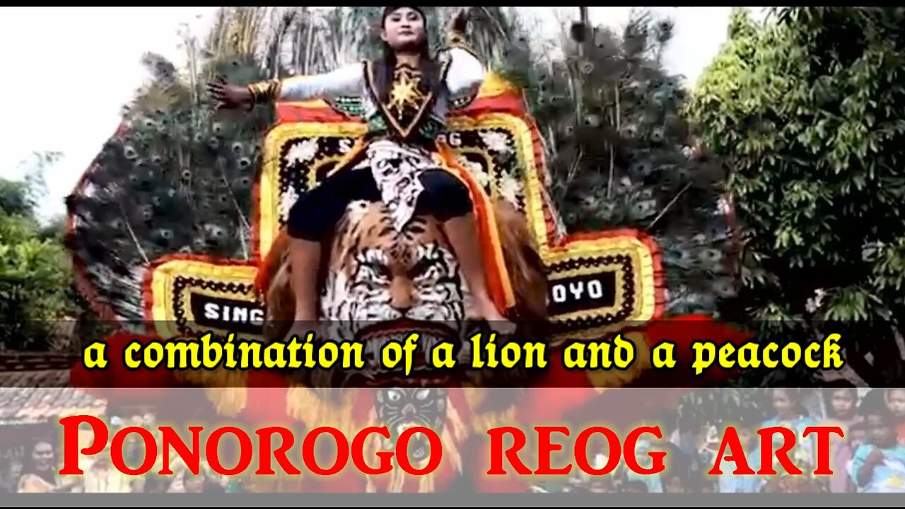 Indonesian culture. Ponorogo reog dance