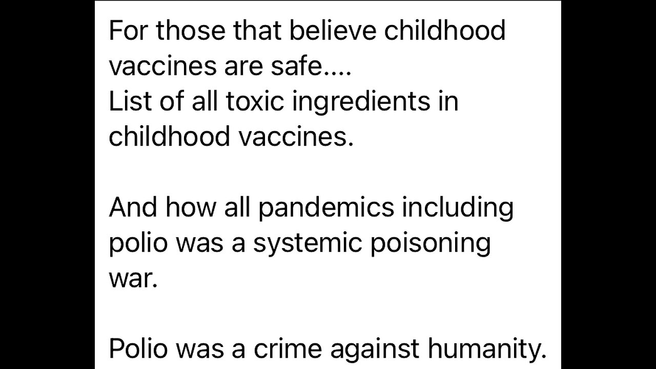 Why Vaccines are not safe especially for children