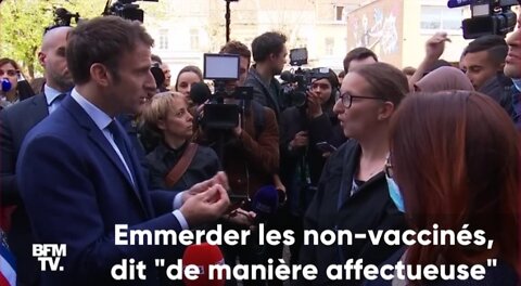 "Emmerder les non-vaccinés", dit "de manière affectueuse" selon Emmanuel Macron