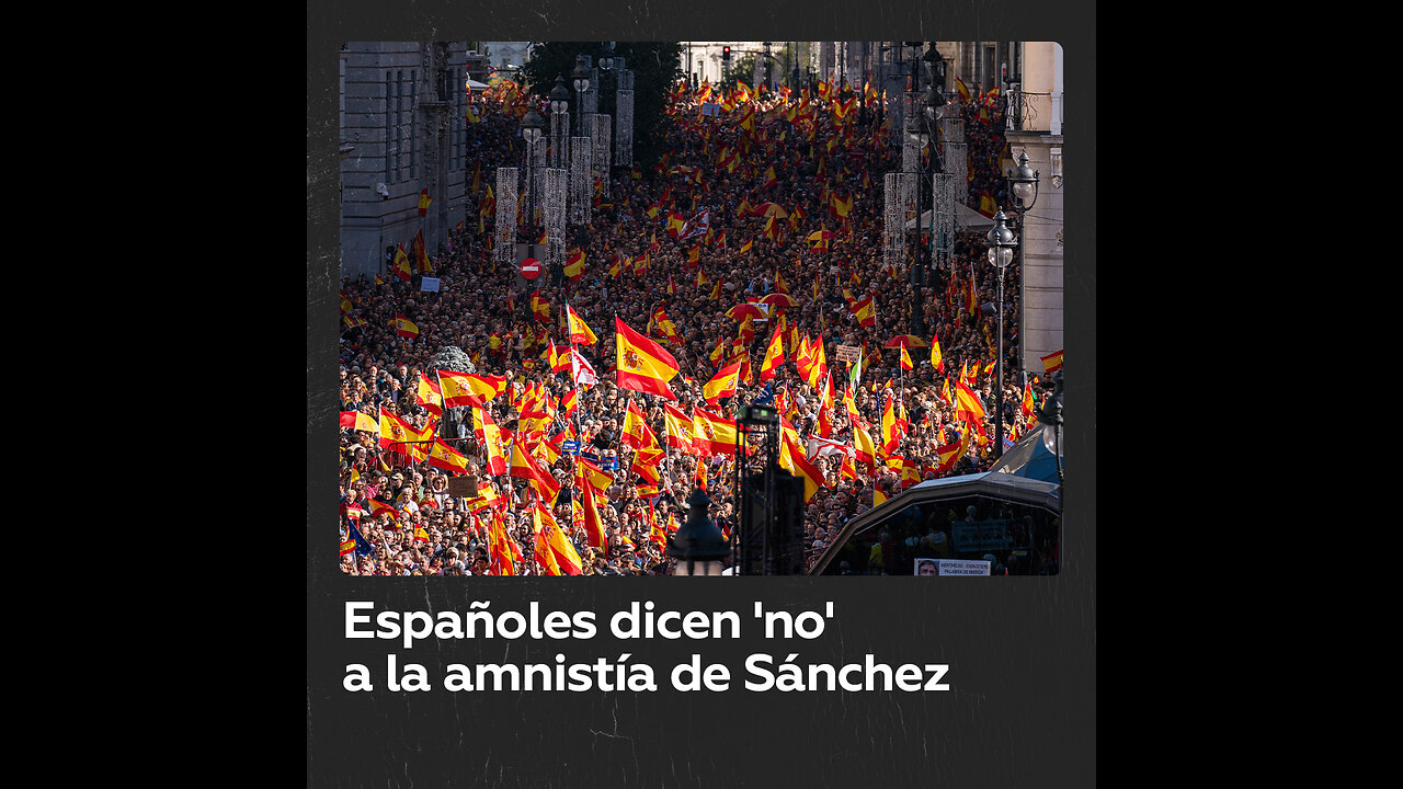 Protestas masivas en toda España contra la amnistía de Sánchez