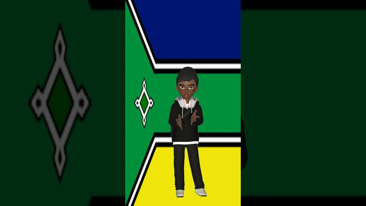 Vídeo de Animação - Avatar dançando na frente da bandeira do Amapá #shorts