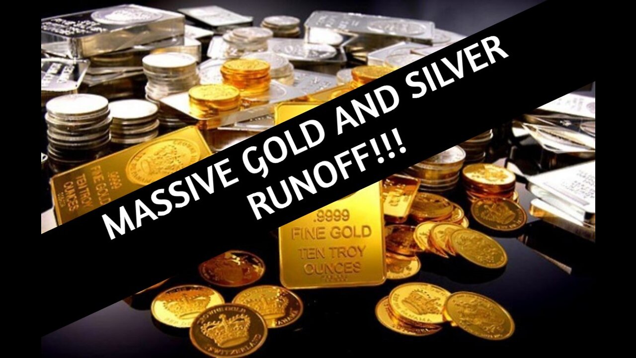 Gold And Silver Runoffs- wholesalers sold out . people using cash to buy Gold and silver