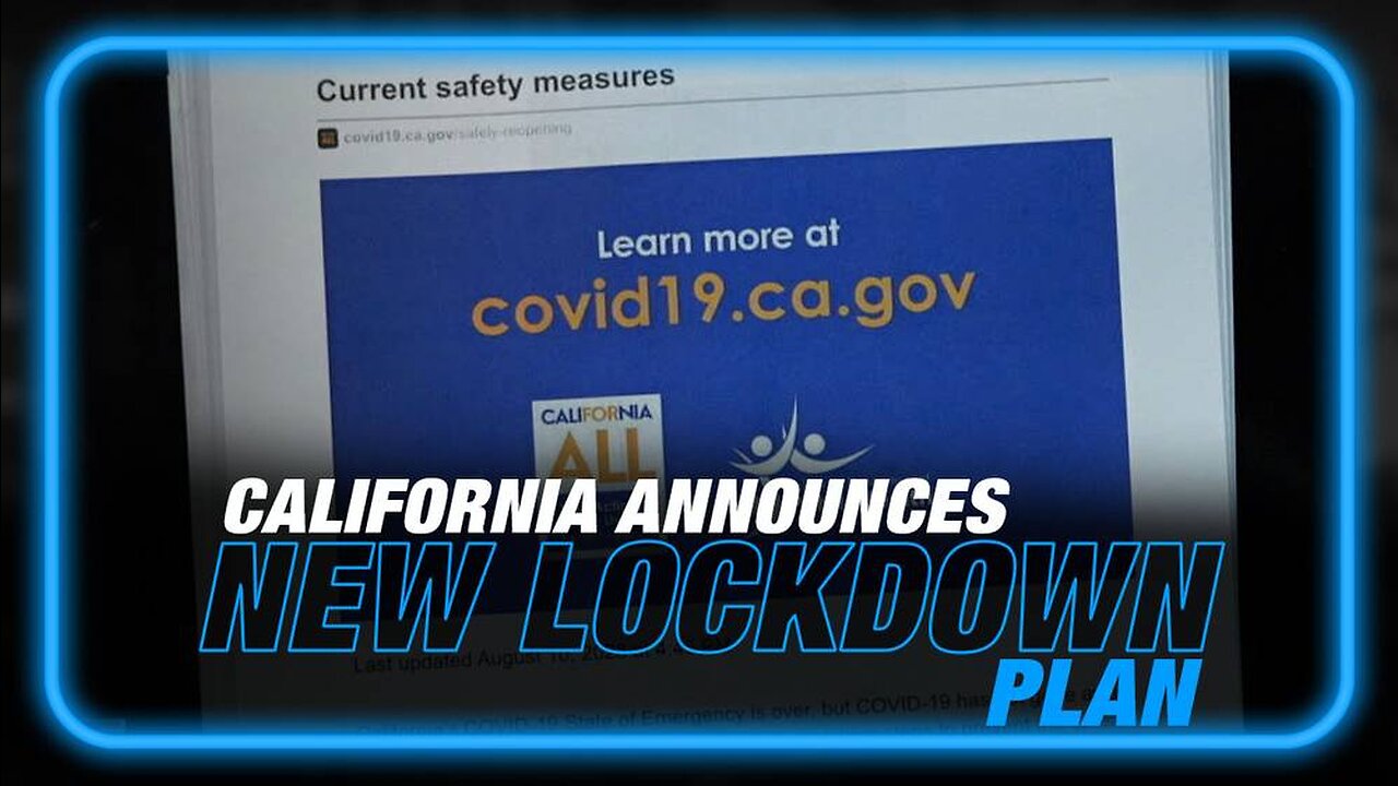 Alex Jones: California Announces New Covid Lockdown Plan - 8/29/23