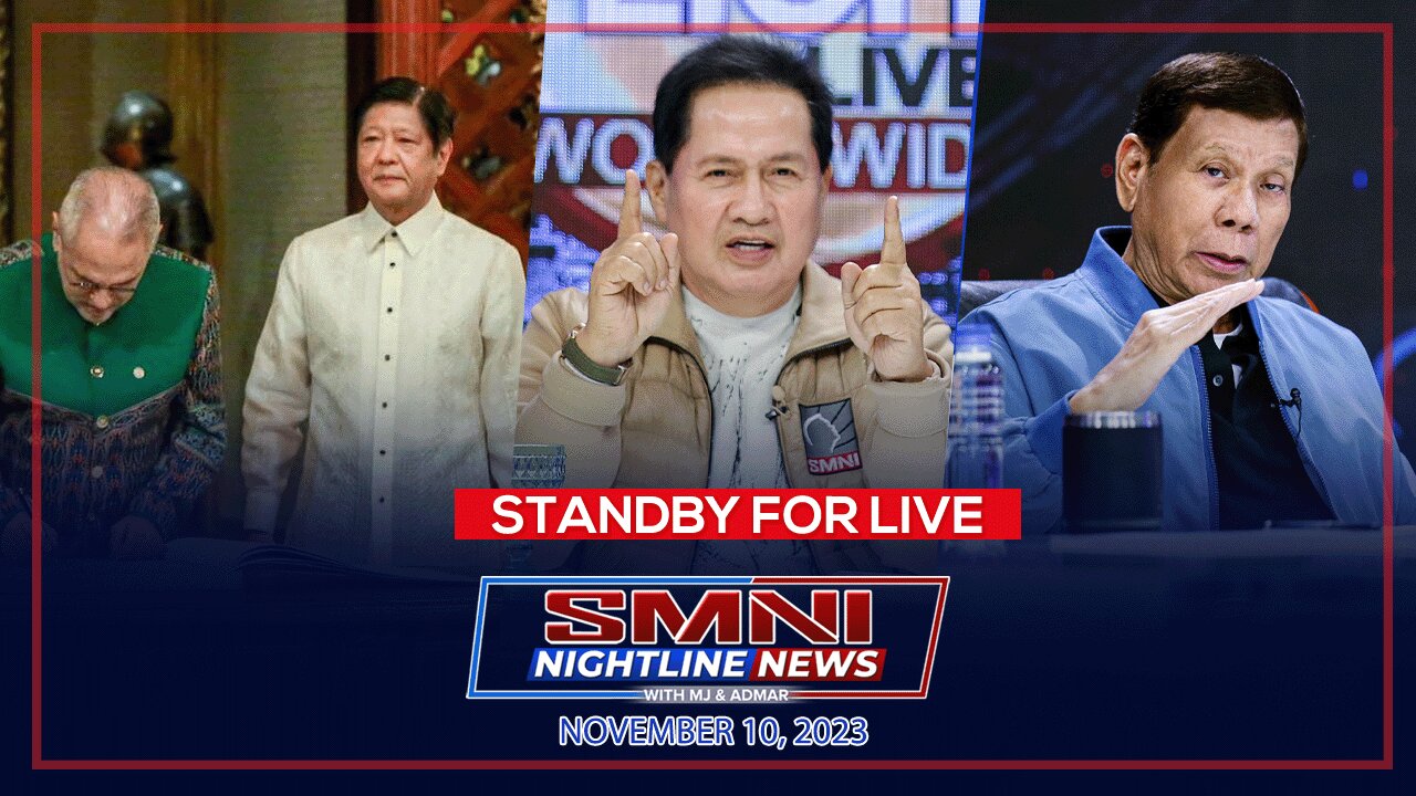 SMNI Nightline News with Admar Vilando and MJ Mondejar | November 10, 2023