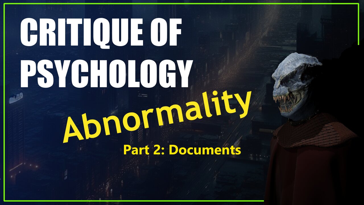 Critique of Psychology: Abnormality Part 2