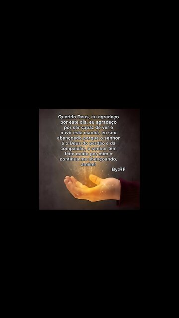 Querido Deus eu agradeço