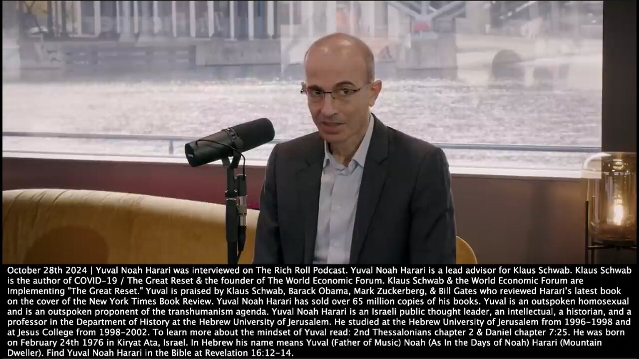 Yuval Noah Harari | "We Are Creating a New Type of Highly Intelligent Agent. Not Just One Agent, But Billions of Agents Which Will Increasingly Make Key Decisions. You Apply to a Bank to Get a Loan. It's An AI Deciding." 10/28/24