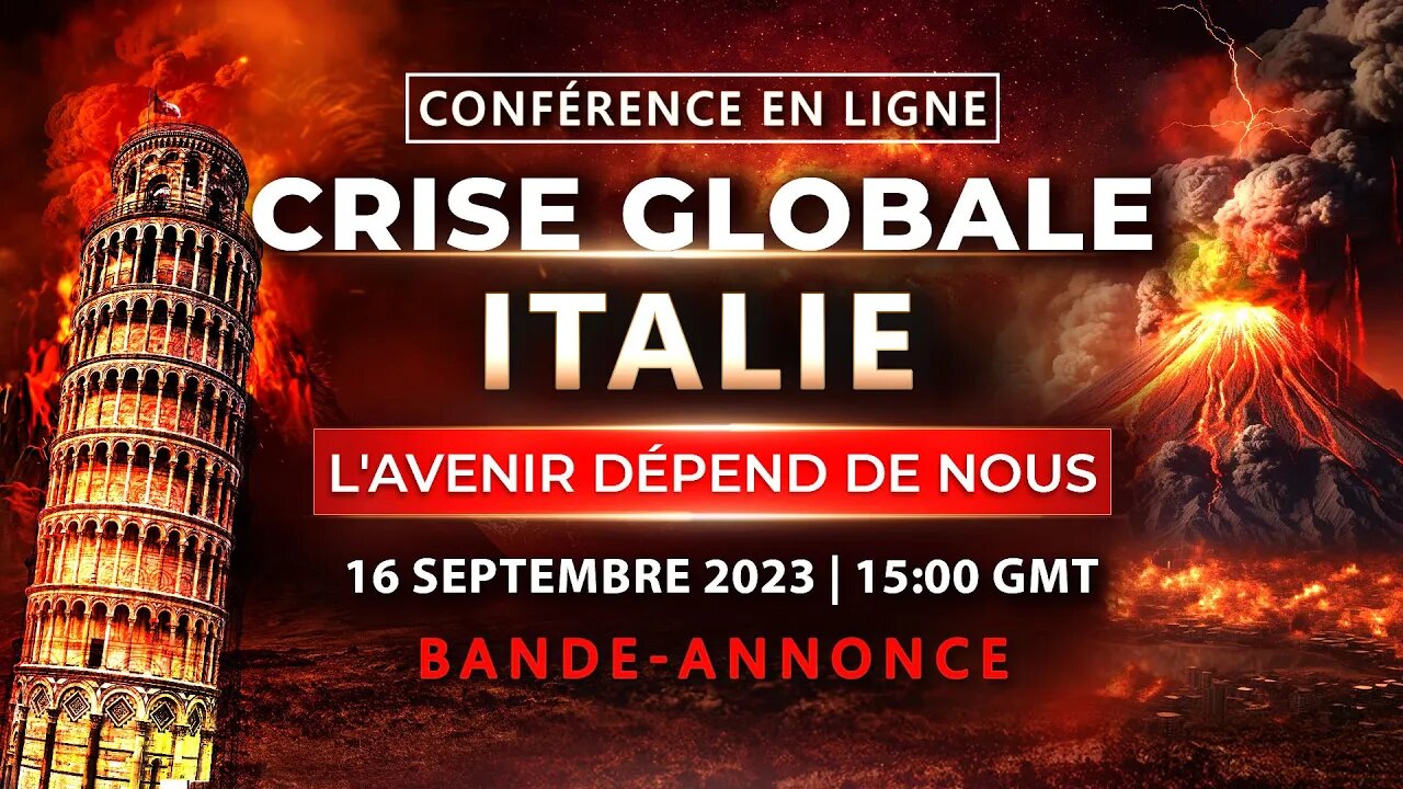 Bande-annonce. Conférence en ligne "CRISE GLOBALE. ITALIE. L'AVENIR DÉPEND DE NOUS"