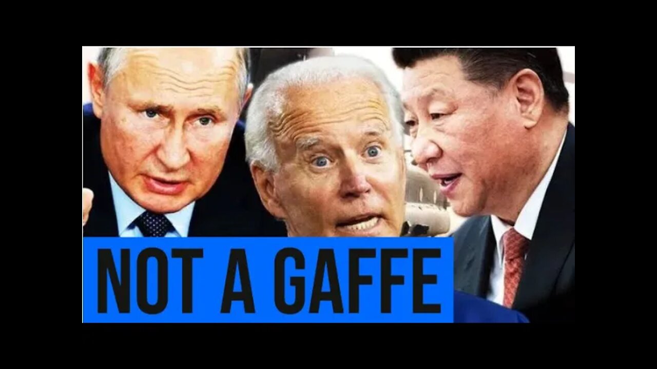 Biden Exposes US Desire For WW3