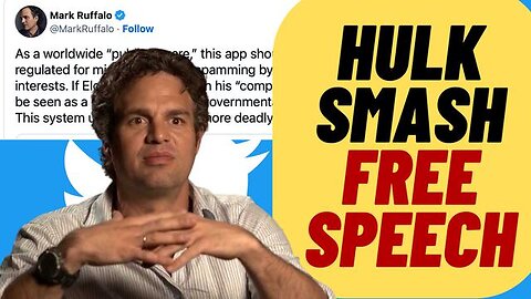 WOKE MARK RUFFALO CALLS FOR TWITTER TO BE HEAVILY REGULATED