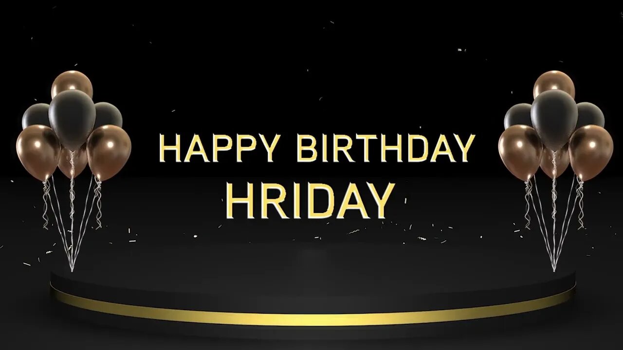 Wish you a very Happy Birthday Hriday