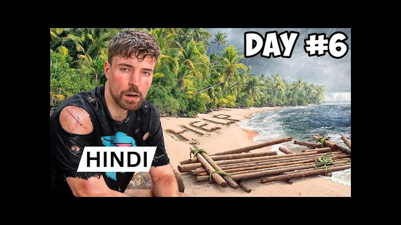 7 Days Stranded On An Island ! New MrBeast Hindi ! MrBeast Hindi !