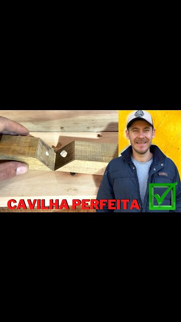Dica para Colocar Cavilha em Cortes de 45 GRAUS.| Muito Fácil