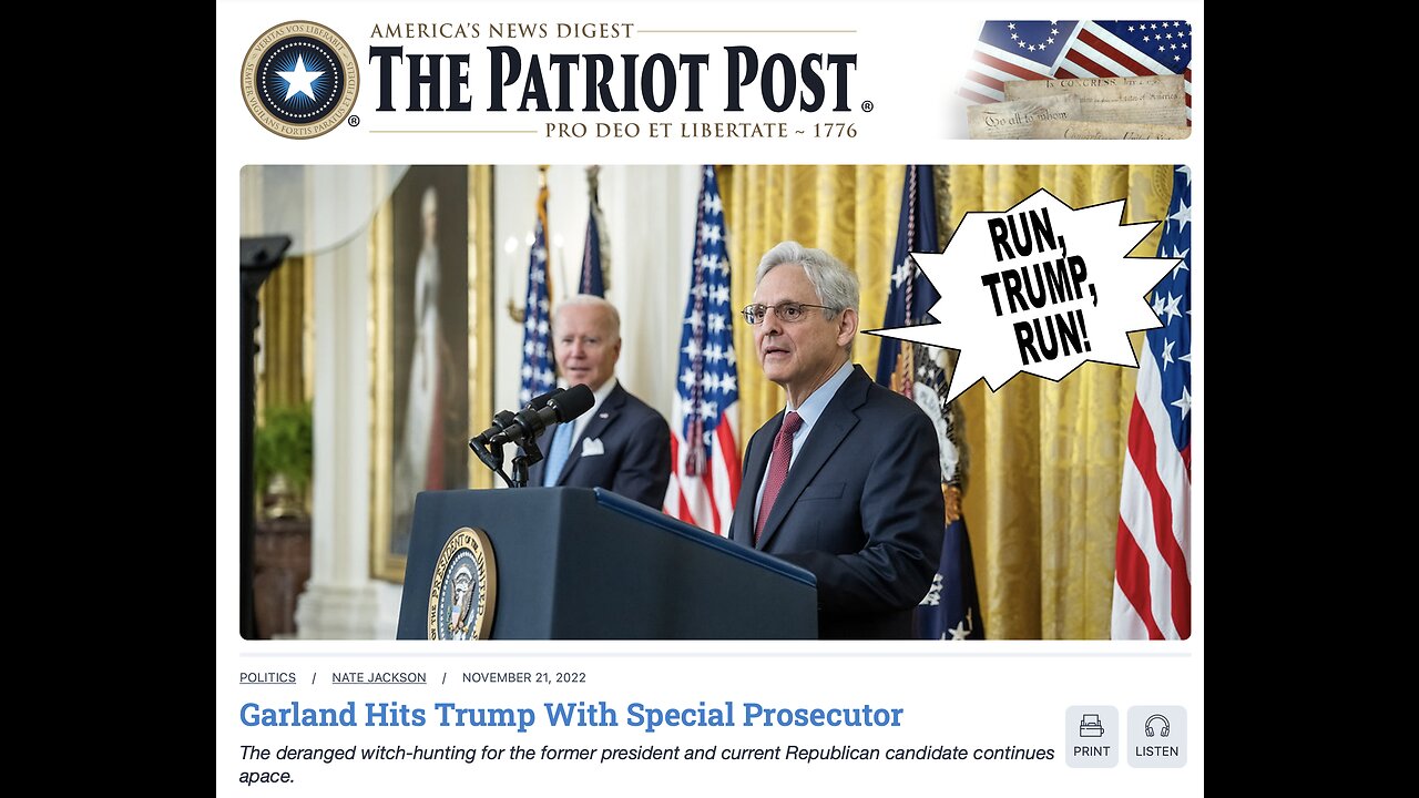 The Patriot Post Audio Edition Podcast for 11/21/22