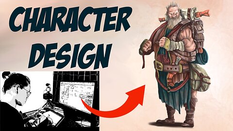 How to create Merchant character design timelapse