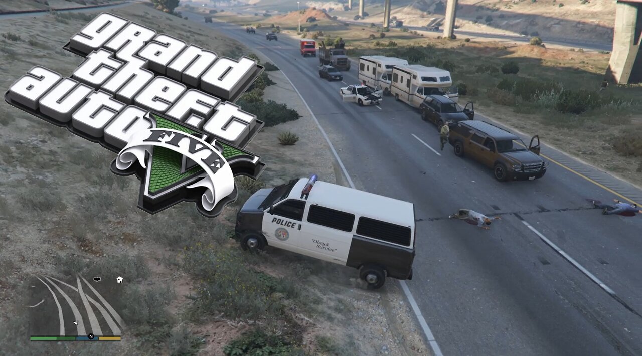 GTA 5 Crazy Police Pursuit with police van driving simulator ultimate