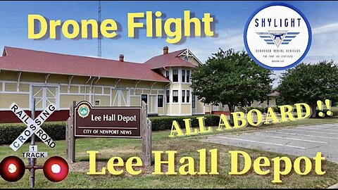 Drone Flight Lee Hall Depot Train Station #drone #train #virginia