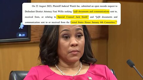 A judge ordered Fani Willis to release all communications she had with Jack Smith & the J6 Committee