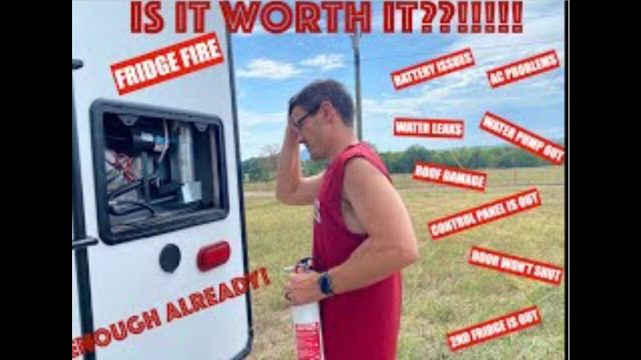 Ep 14 Fridge fire & RV life problems - Full time RV living