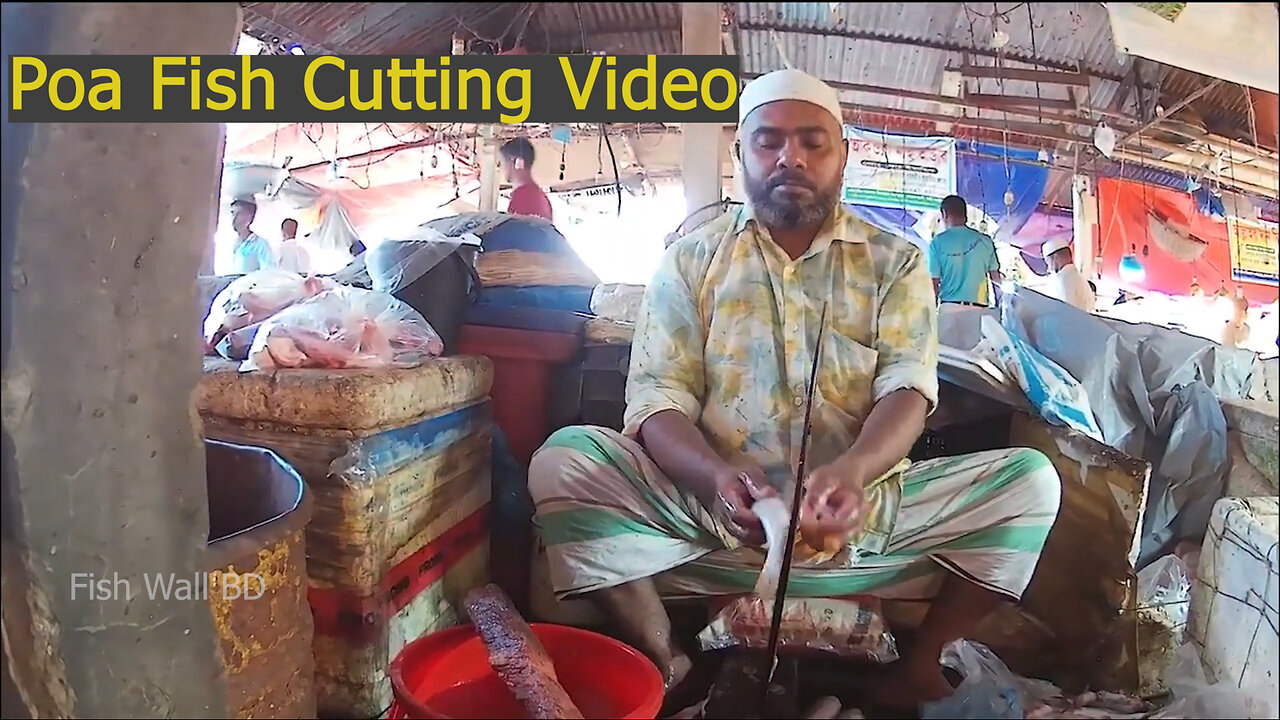 Poa Fish Cutting Skills In Fish Cutting Skills Video-Poa Fish Cutting Video-Fish Wall BD