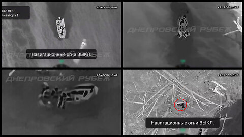 Kherson area: Russian shock drone destroys the boat with Ukrainian soldiers