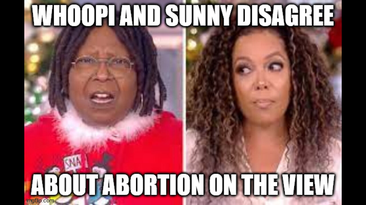 Whoopi and Sunny Disagree about Abortion on the View!