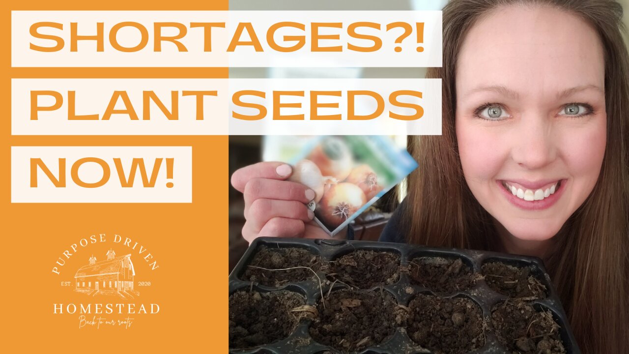 🌱 Start Seeds Indoors NOW to Avoid Food Shortages 🌱