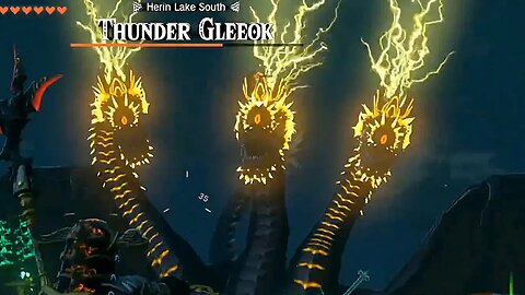 Defeating Thunder Gleeok "Herin Lake South" - The Legend of Zelda: Tears of the Kingdom