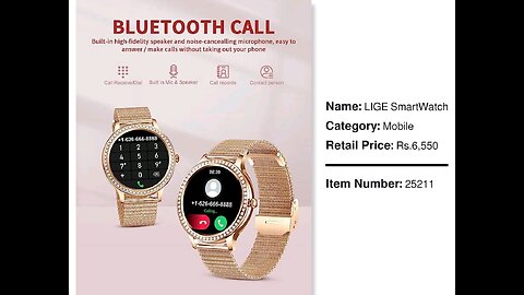 Ladies smartwatch