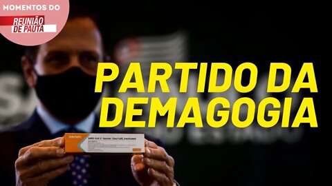 PSDB usa vacina para fazer demagogia | Momentos do Reunião de Pauta