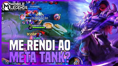 ME RENDI AO META TANK? CARREGAMOS O ZHASK TIJOLINHO | HYLOS | MLBB