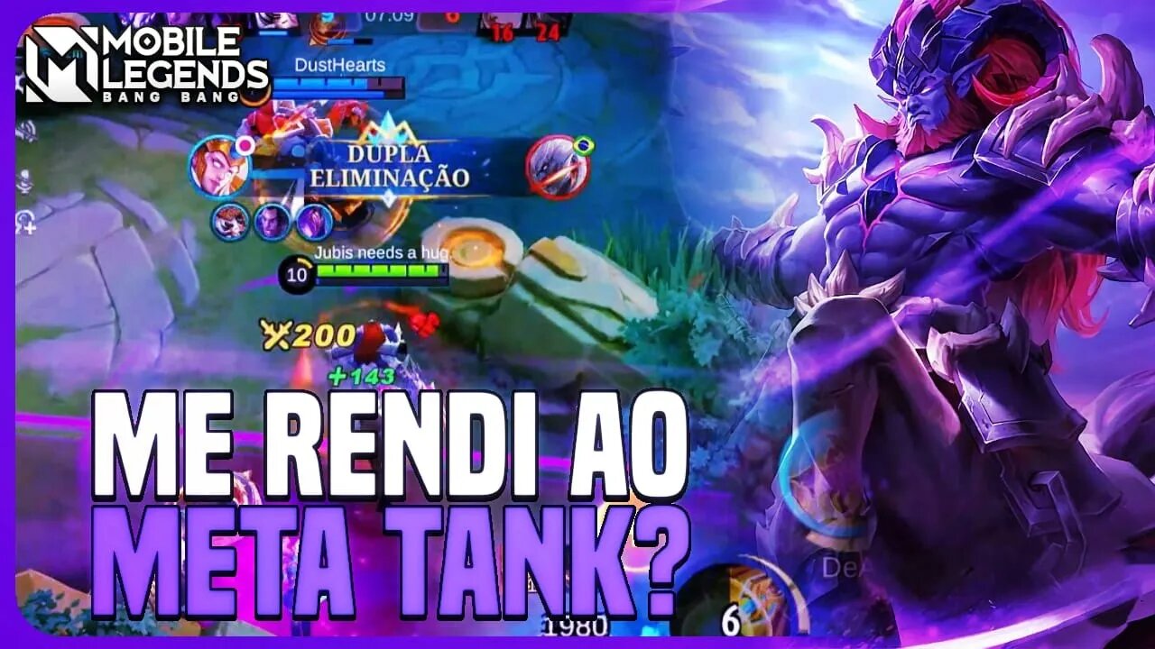 ME RENDI AO META TANK? CARREGAMOS O ZHASK TIJOLINHO | HYLOS | MLBB