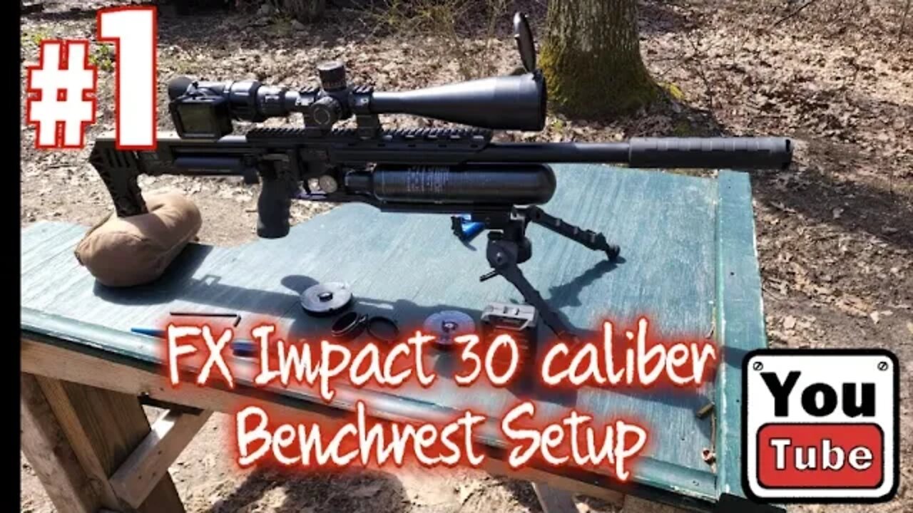 FX Impact M3 30 caliber Sniper Benchrest setup and 100 yard shooting