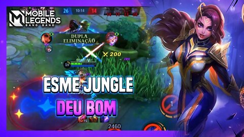 FIZ ESMERALDA JUNGLE E NÃO ACREDITO Q DEU BOM KKKKKKKKKK | Mobile Legends