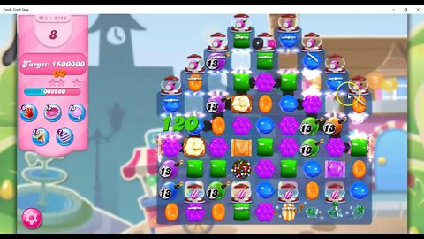 Candy Crush Level 5786 Talkthrough, 20 Moves 0 Boosters