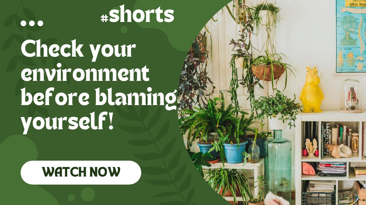 The Importance of Context: Don't Blame Yourself Without Examining Your Environment #shorts