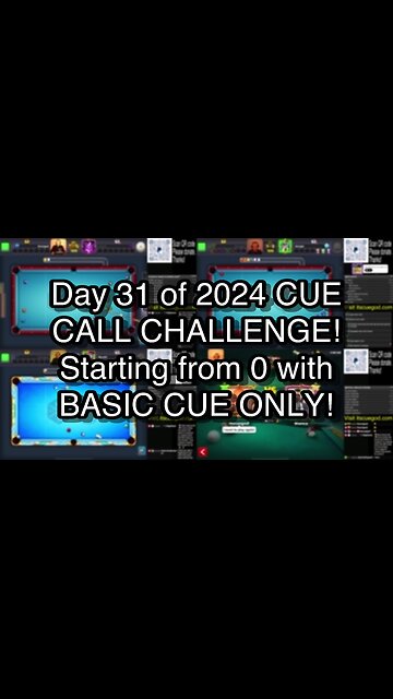 Day 31 of 2024 CUE CALL CHALLENGE! Starting from 0 with BASIC CUE ONLY!