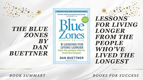 ‘The Blue Zones’ by Dan Buettner. Lessons to Live Longer from Who've Lived the Longest. Book Summary