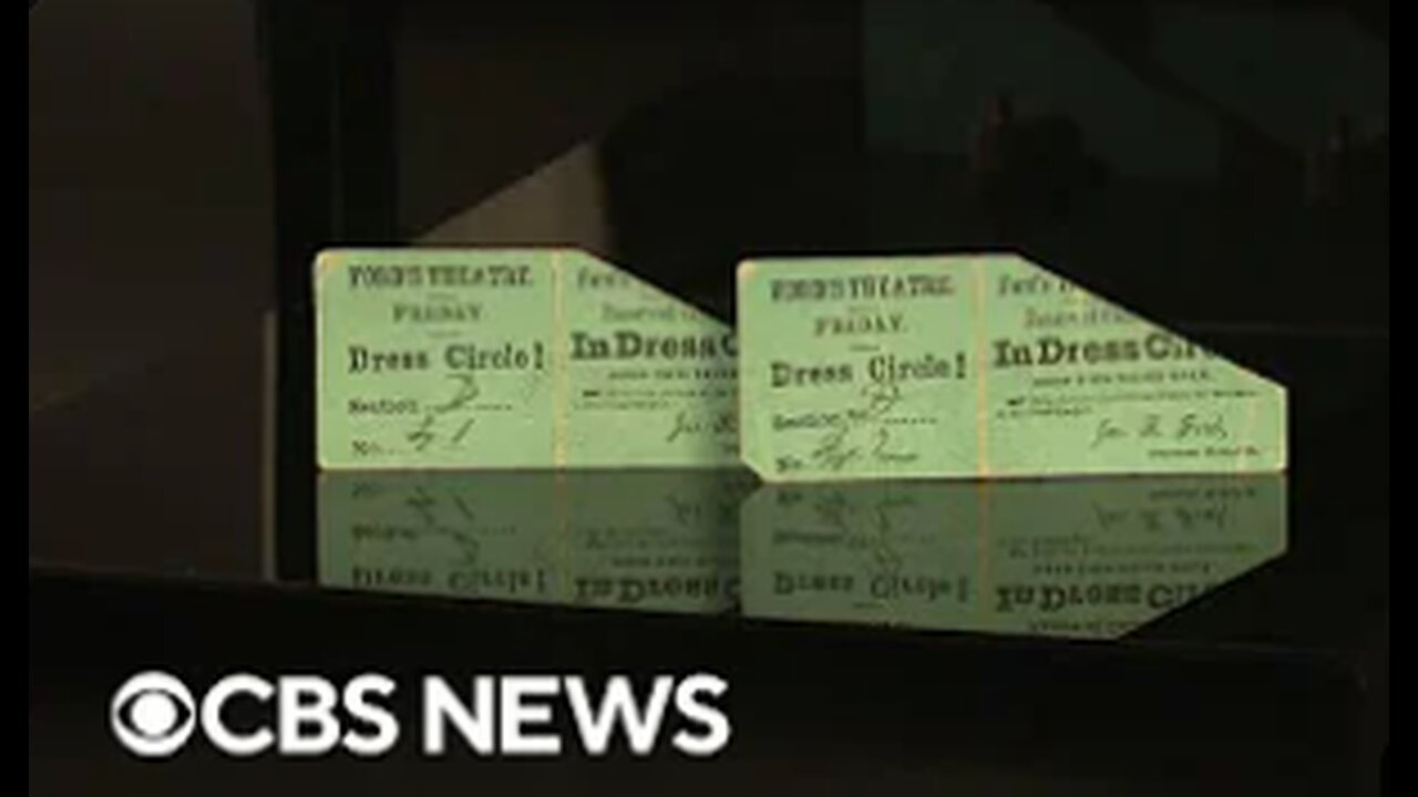 Tickets from the show Abraham Lincoln was watching when shot are being auctioned