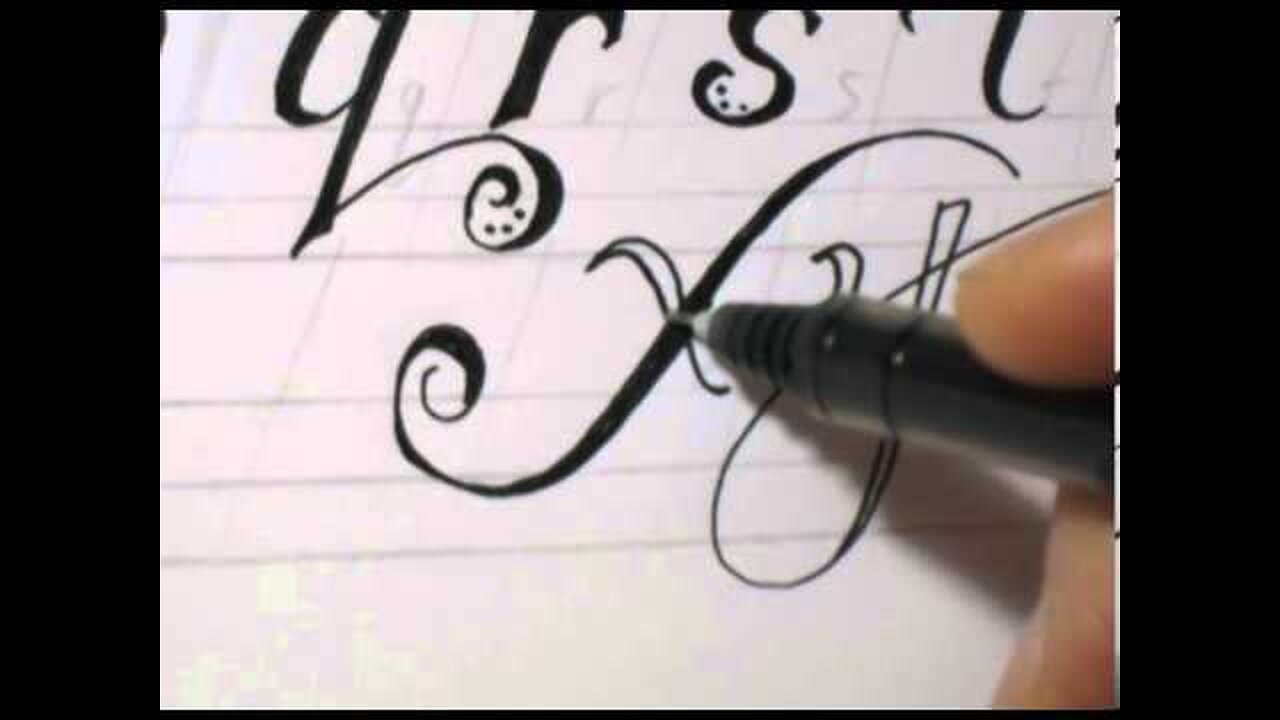 Fancy Cursive Writing - How To Write ABC in Fancy Letters