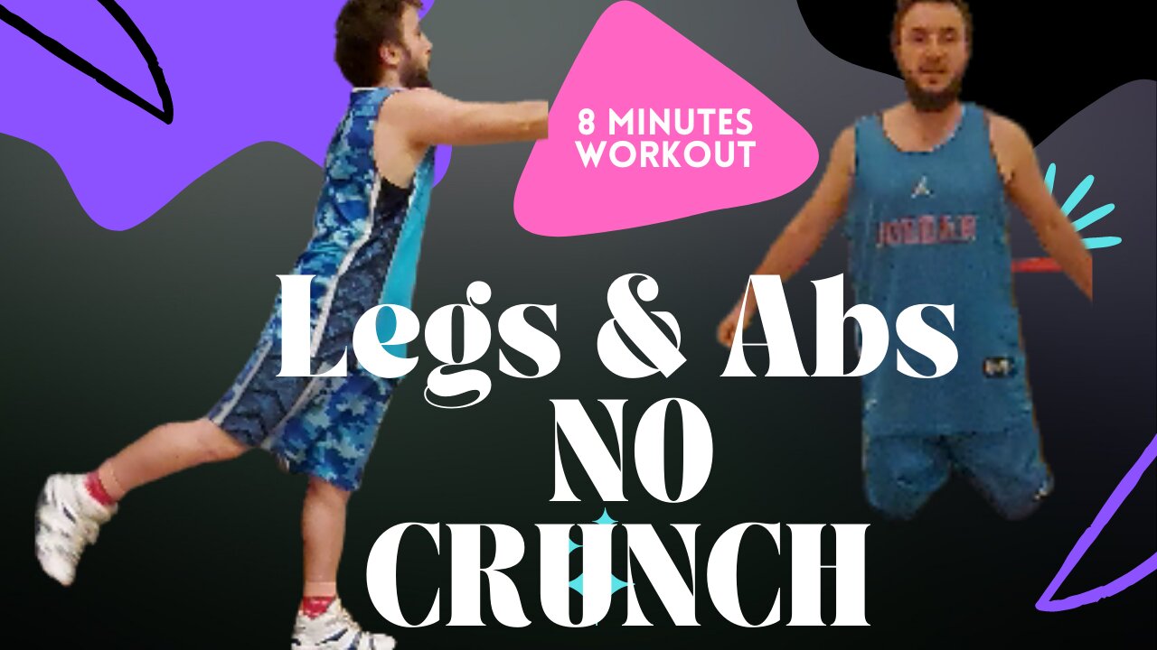 8 MINUTES OF LEG AND ABS WORKOUT TO BURN BELLY FAT NO CRUNCH