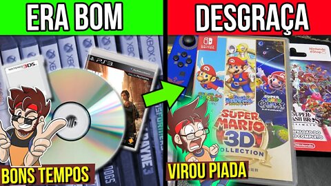 Triste Fim do Video Game em Midia Fisica no Playstation 5 e Nintendo Switch #shorts