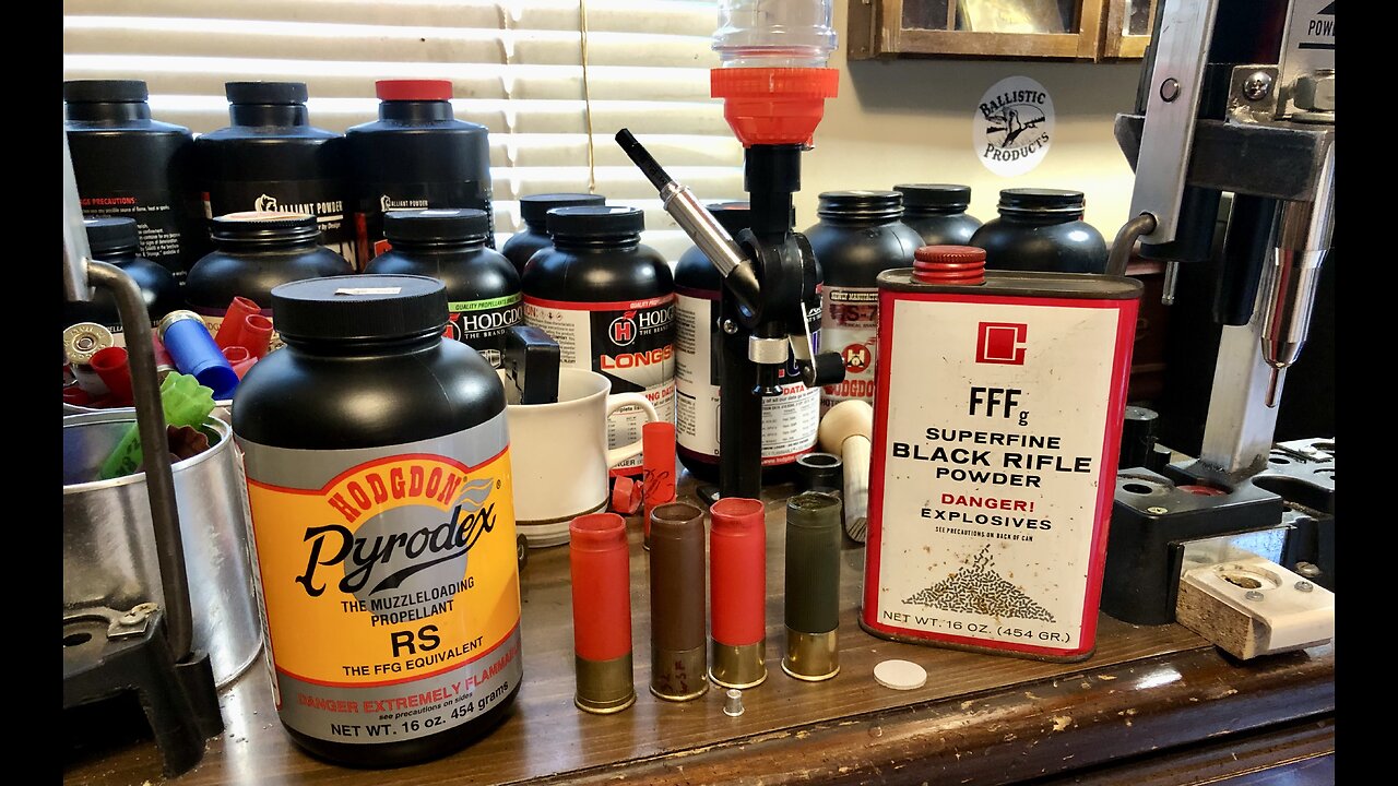 How To Load Black Powder/Pyrodex Blanks - 10 Gauge