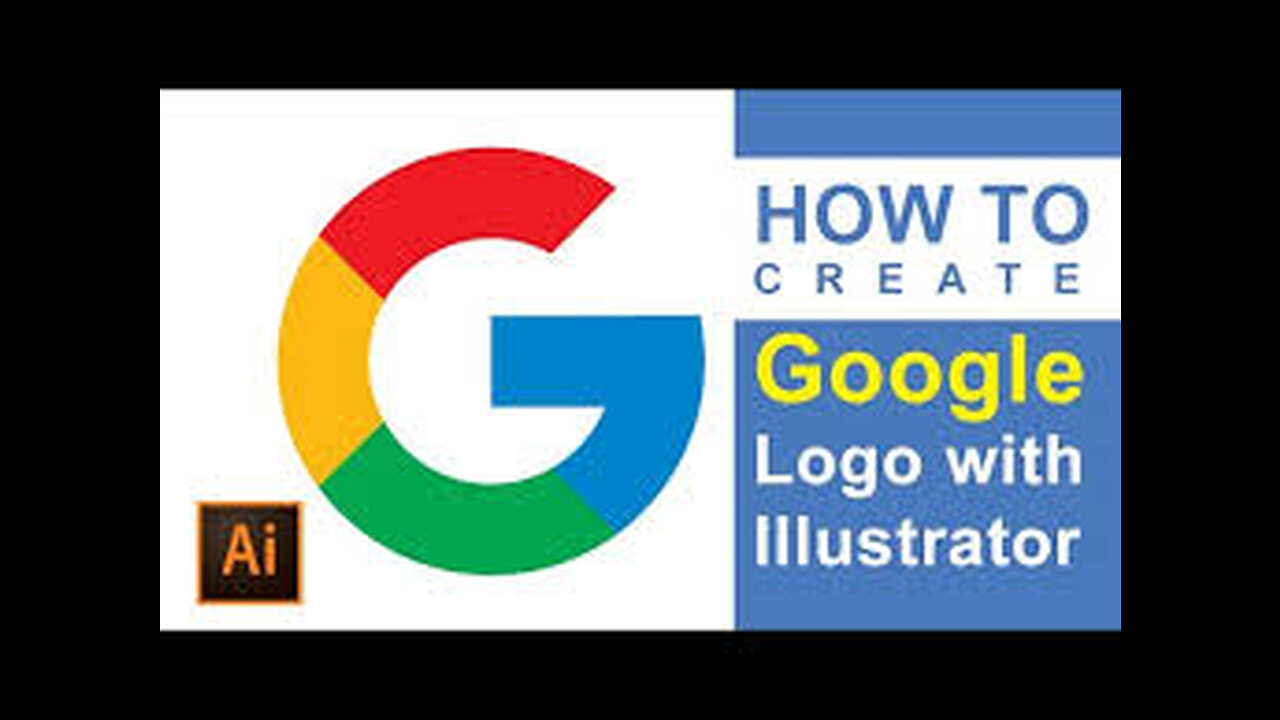 How to make Google logo in illustrator| Adobe illustrator