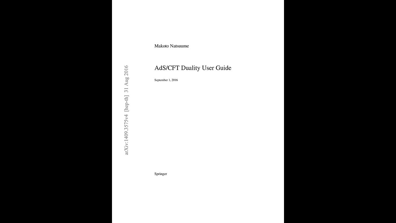 AdS/CFT Duality User Guide, by Makoto Natsuume A Puke(TM) Audiobook