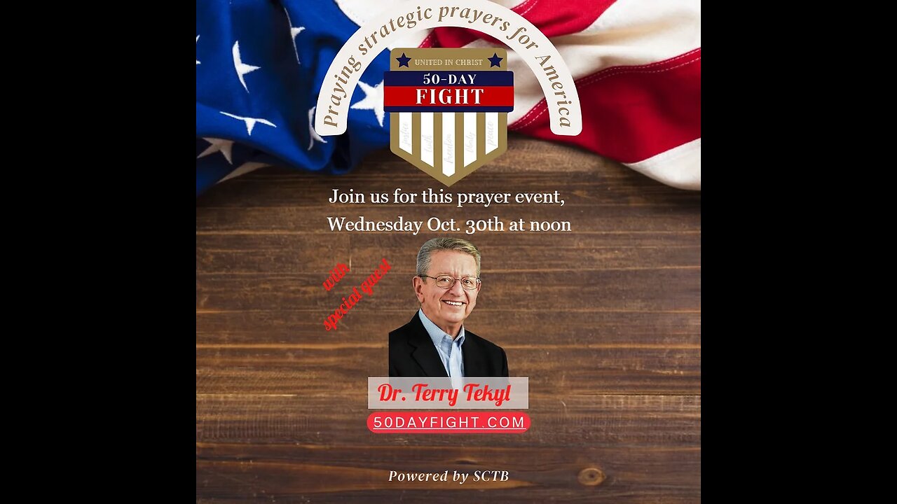 Dr. Terry Tekyl on The 50 Day Fight - Oct. 30th WISCONSIN (Re-broadcast)