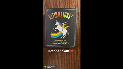 October 14th oracle card: follow your heart