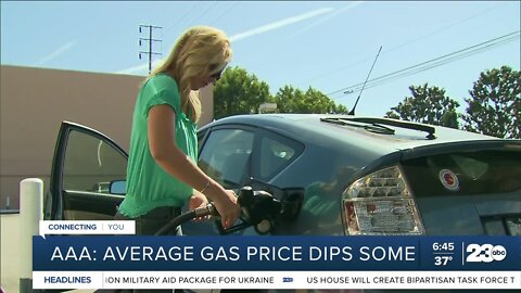 Gas prices begins to dip slightly