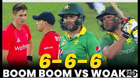 Shahid Afridi vs woaks 6,6,6, best bating